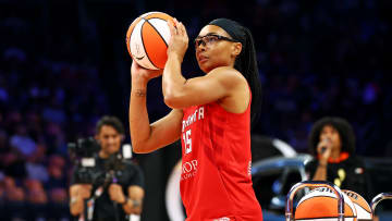 Former South Carolina basketball star Allisha Gray at the 3-Point Contest