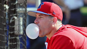 Philadelphia Phillies catcher J.T. Realmuto might play left field this year