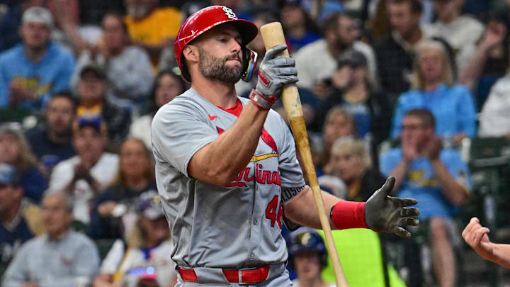 May 11, 2024; Milwaukee, Wisconsin, USA; St. Louis Cardinals first baseman Paul Goldschmidt (46)