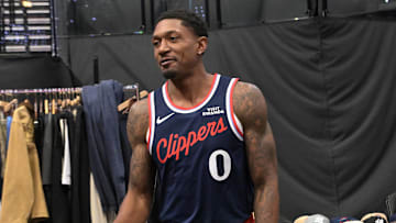 Sep 29, 2025; Inglewood, CA, USA; Los Angeles Clippers guard Bradley Beal (0) photographed during media day at Intuit Dome. Mandatory Credit: Jayne Kamin-Oncea-Imagn Images