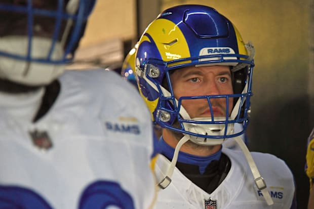 Los Angeles Rams quarterback Matthew Stafford (9) in the tunnel against the Philadelphia Eagles. 