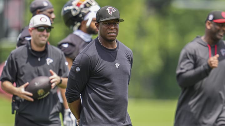 Atlanta Falcons head coach Raheem Morris will need to topple his old team to win the NFC South
