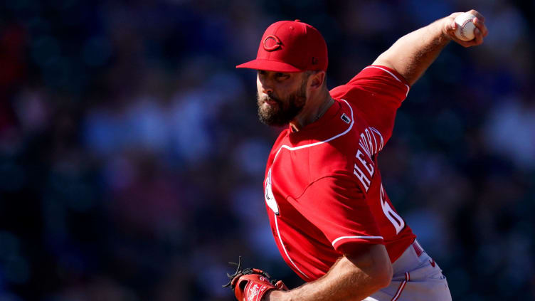 Cincinnati Reds pitcher Ryan Hendrix RHP (68) delivers during a spring training game.