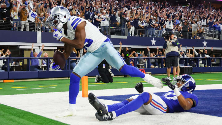 Nov 12, 2023; Arlington, Texas, USA;  Dallas Cowboys wide receiver Michael Gallup (13) makes a