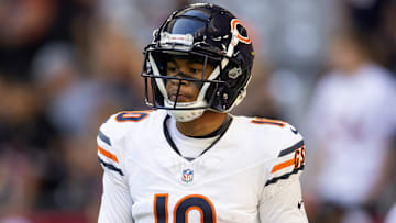 Chicago Bears wide receiver Tyler Scott (10) against the Arizona Cardinals at State Farm Stadium.