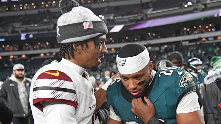 Jayden Daniels and Saquon Barkley