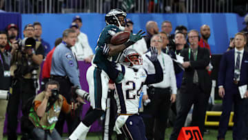 South Carolina football legends Alshon Jeffery and Stephon Gilmore battling it out in the Super Bowl