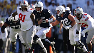 Penn State football quarterback Drew Allar against Ohio State