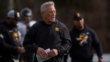 Iowa Head Coach Kirk Ferentz during the team’s practice at Ensworth School in Nashville, Tenn., Friday, Dec. 27, 2024.