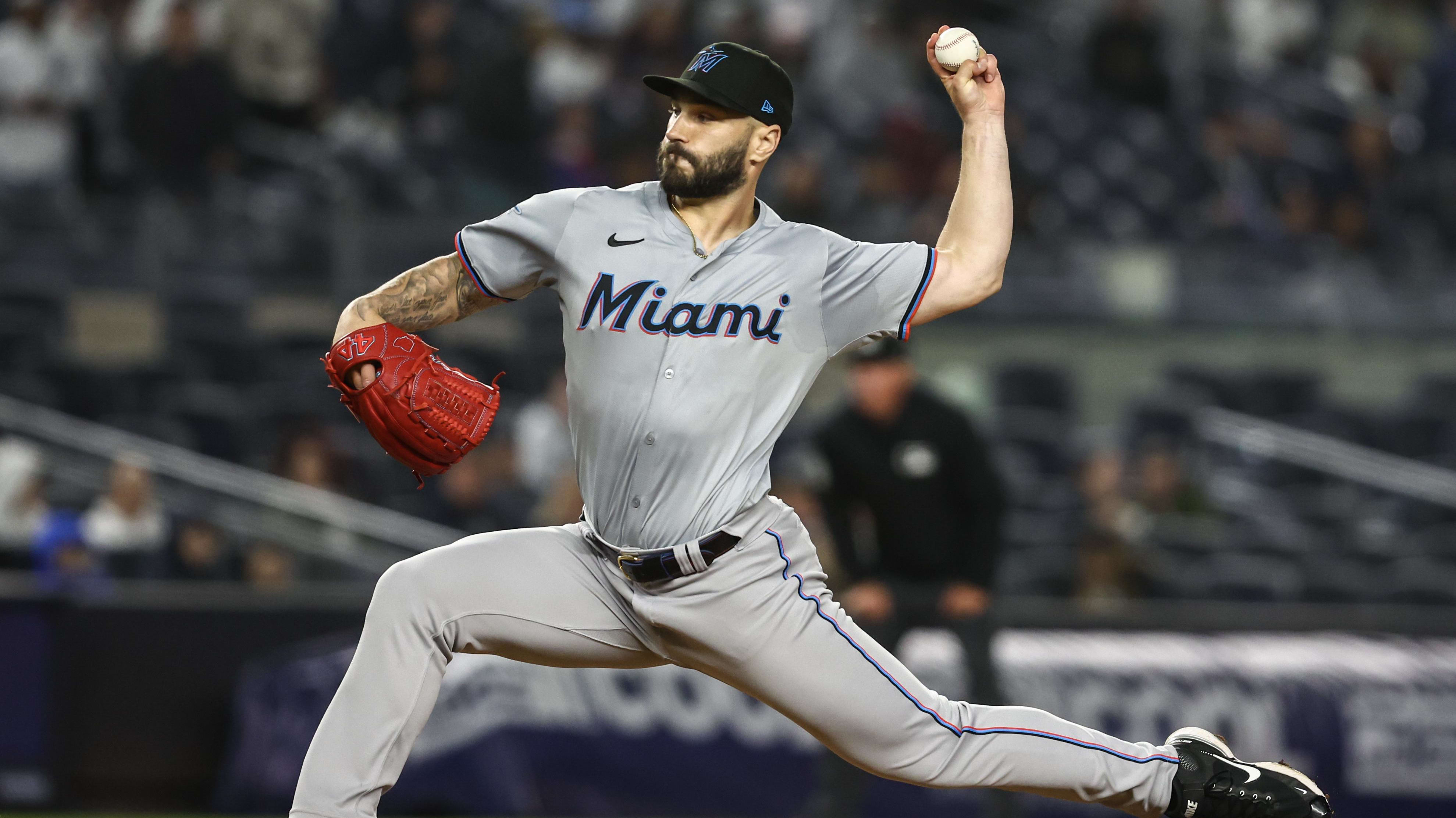 Miami Marlins relief pitcher Tanner Scott