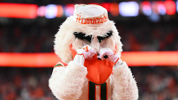 Miami Hurricanes mascot Sebastian