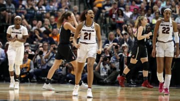 Former South Carolina basketball forward Kiki Herbert-Harrigan