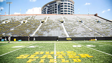 Duke Slater Field at Kinnick Stadium is seen, Saturday, Aug. 14, 2021, during Hawkeyes football Kids Day at Kinnick open practice in Iowa City, Iowa.

210814 Ia Fb Kids Day 027 Jpg