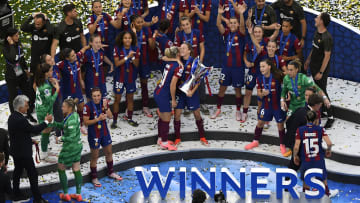 Die Frauen des FC Barcelona haben die Champions-League gewonnen. 