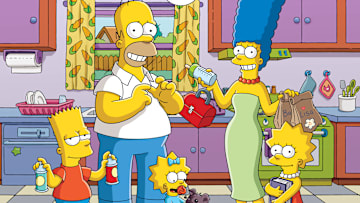 THE SIMPOSONS: L-R: Bart, Homer, Maggie, Marge and Lisa. THE SIMPSONS ™ and © 2017 TCFFC ALL RIGHTS RESERVED.