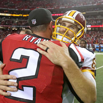 Former Atlanta Falcons quarterback Matt Ryan was on opposite sidelines with Kirk Cousins in 2015.