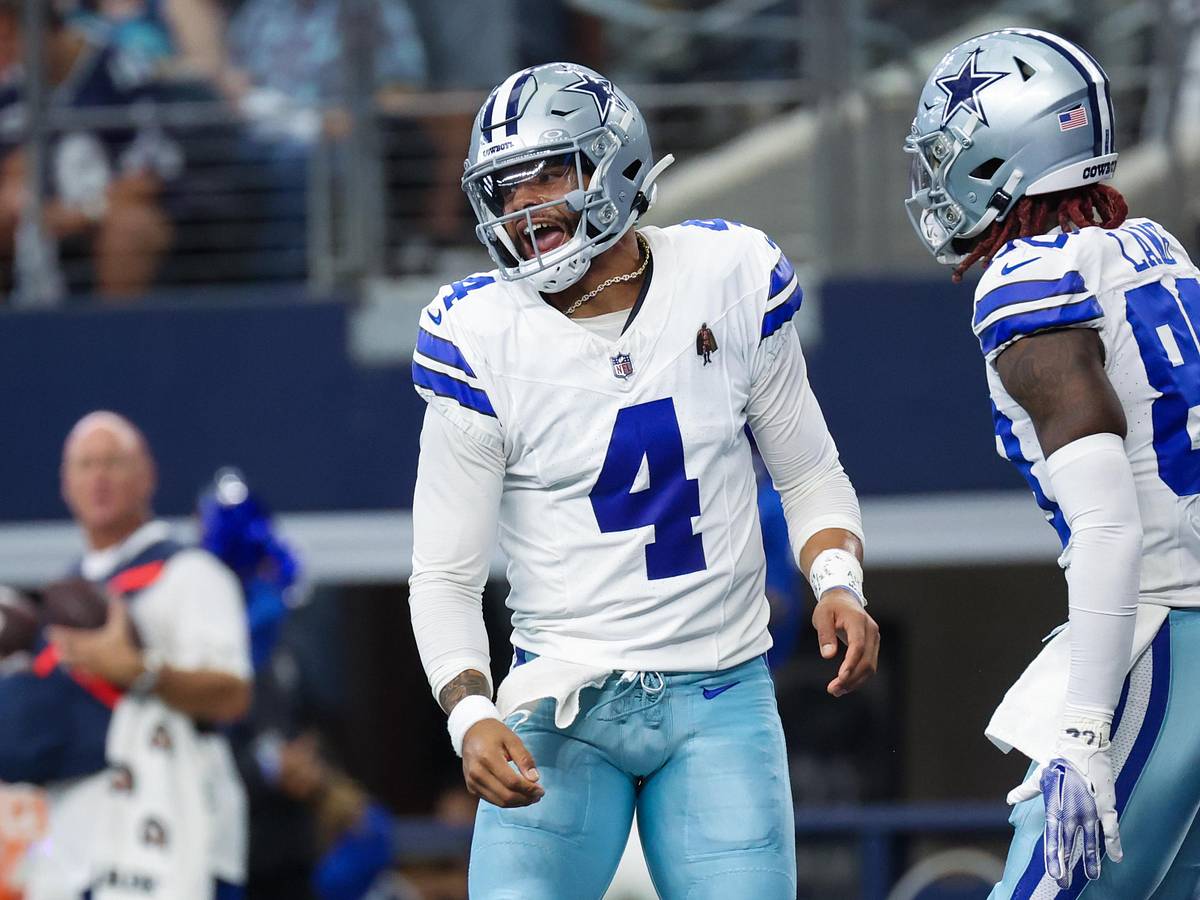 Dak Prescott e CeeDee Lamb, Dallas Cowboys (Foto: Kevin Jairaj-Imagn Image)