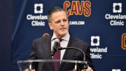 May 21, 2019; Cleveland, OH, USA; Cleveland Cavaliers owner Dan Gilbert speaks at a press conference