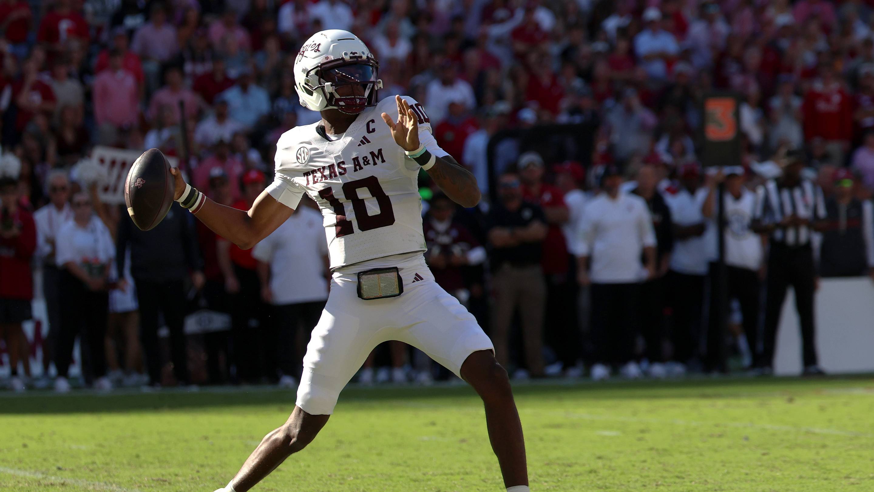 Mike Elko Addresses Texas A&M's QB Situation After Loss to Alabama