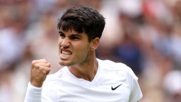 Carlos Alcaraz at Wimbledon 2024