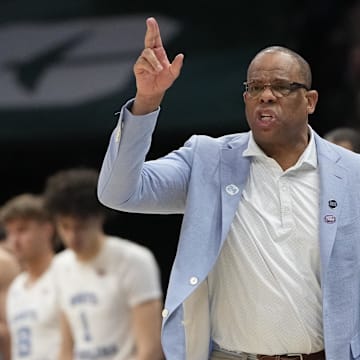 UNC basketball head coach Hubert Davis