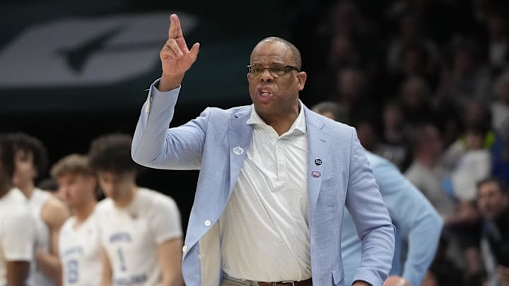 UNC basketball head coach Hubert Davis