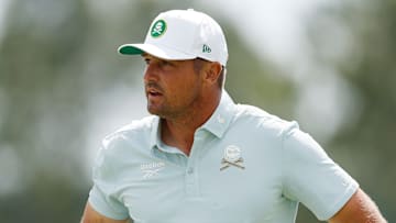 Bryson DeChambeau during the second round of the 2025 Masters at Augusta National Golf Club
