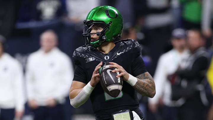 Gabriel led Oregon to an undefeated regular season and the top seed in the College Football Playoff.