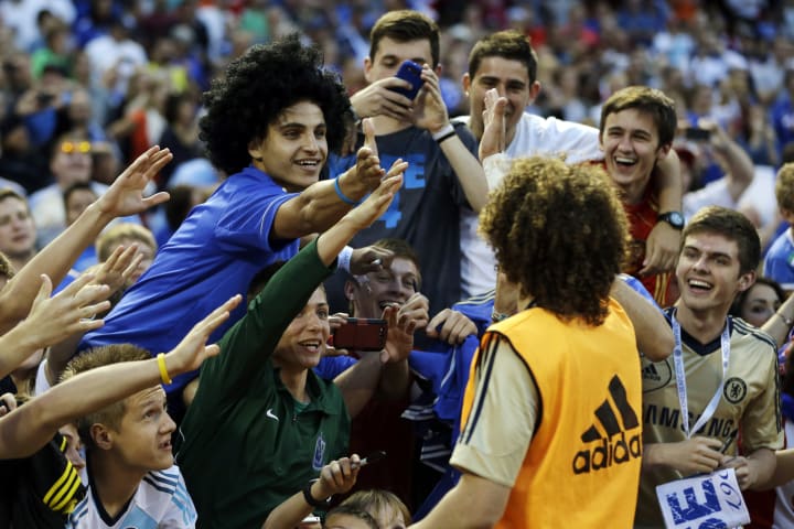 David Luiz and Fans