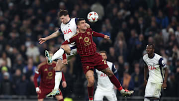 Gianluca Mancini in action against Spurs 