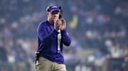 Dec 26, 2024; Phoenix, AZ, USA; Kansas State Wildcats head coach Chris Klieman against the Rutgers Scarlet Knights during the Rate Bowl at Chase Field. Mandatory Credit: Mark J. Rebilas-Imagn Images