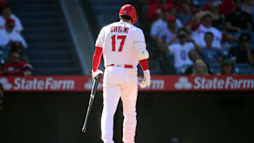 Sep 19, 2021; Anaheim, California, USA; Los Angeles Angels starting pitcher Shohei Ohtani (17)