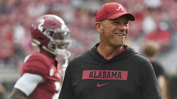 Alabama Crimson Tide head coach Kalen DeBoer
