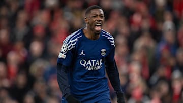 Dembélé après son but à Anfield contre Liverpool