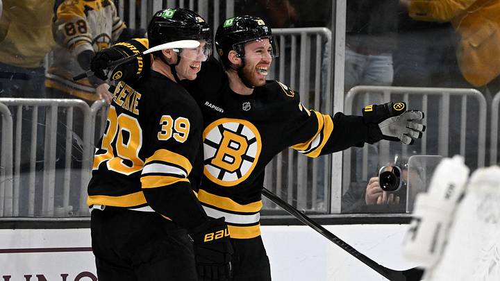 Mar 31, 2026; Boston, Massachusetts, USA; Boston Bruins center Elias Lindholm (28) reacts after scoring a goal against the Dallas Stars during the third period at the TD Garden. Mandatory Credit: Brian Fluharty-Imagn Images Mar 31, 2026; Boston, Massachusetts, USA; Boston Bruins center Elias Lindholm (28) reacts after scoring a goal against the Dallas Stars during the third period at the TD Garden. Mandatory Credit: Brian Fluharty-Imagn Images