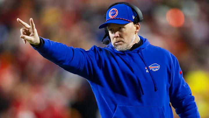 Buffalo Bills head coach Sean McDermott. Buffalo Bills head coach Sean McDermott.