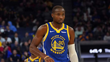 Oct 30, 2024; San Francisco, California, USA; Golden State Warriors forward Jonathan Kuminga (00) waits during a pause in the action against the New Orleans Pelicans in the fourth quarter at Chase Center. Mandatory Credit: David Gonzales-Imagn Images