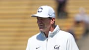 Sep 6, 2025; Berkeley, California, USA; California Golden Bears head coach Justin Wilcox before the game against the Texas Southern Tigers at California Memorial Stadium. Mandatory Credit: Darren Yamashita-Imagn Images