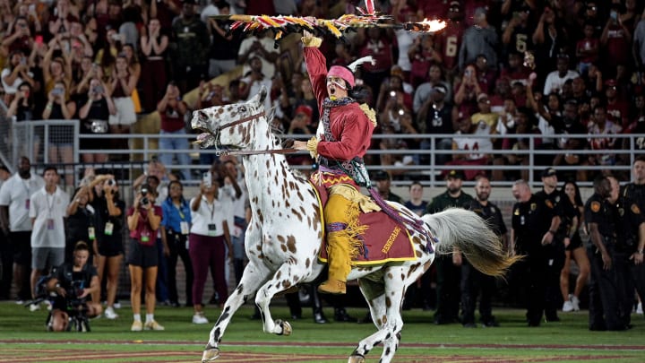 Florida State Seminoles symbols Chief Osceola and Renegade 