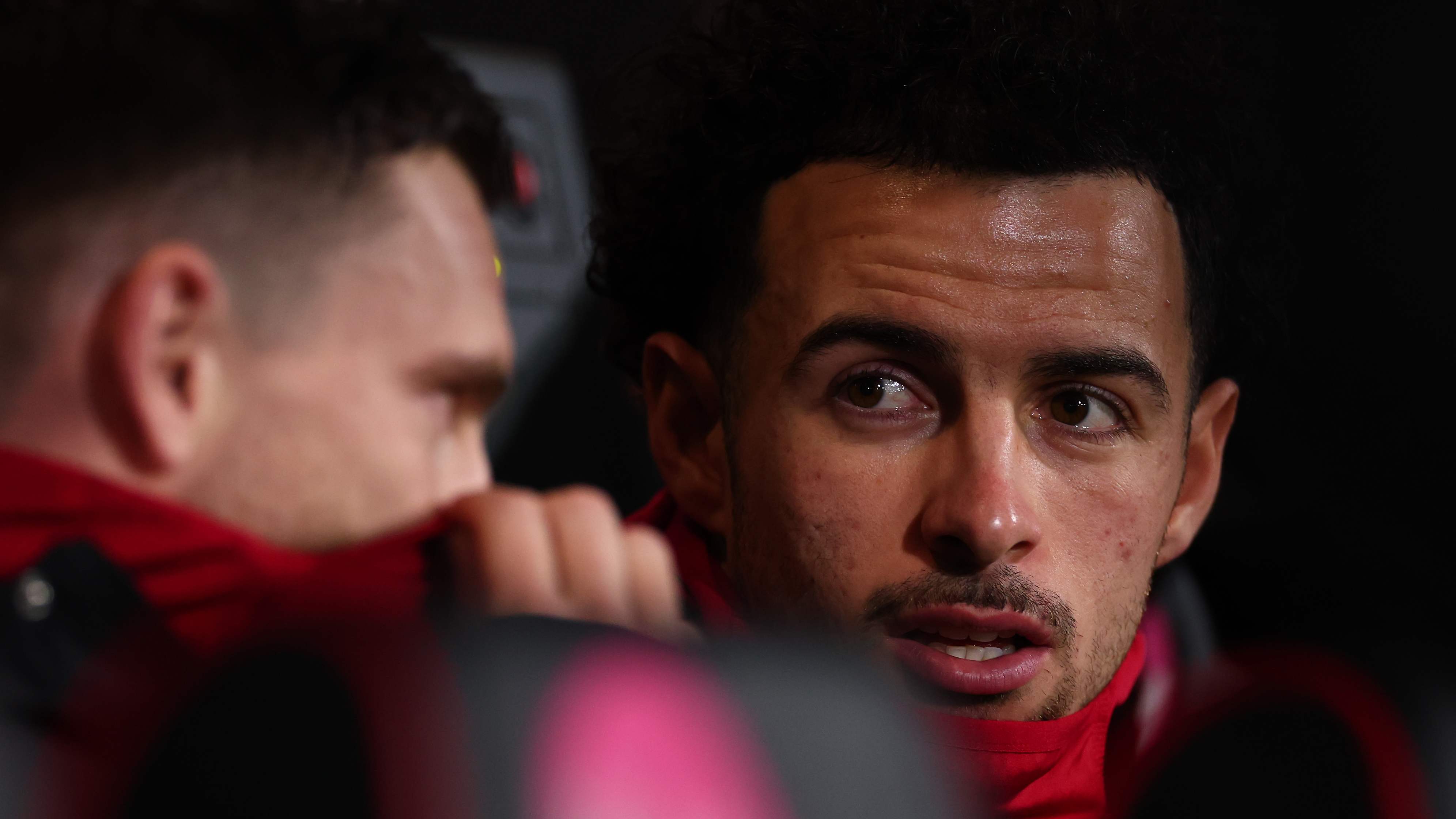 Curtis Jones (right) and Andy Robertson.