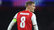 Martin Ødegaard is back on the sidelines.