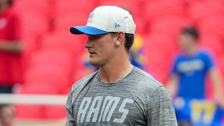 Los Angeles Rams quarterback Ty Simpson.
