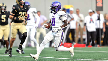 Tarleton State Texans running back Tre Page III (0)