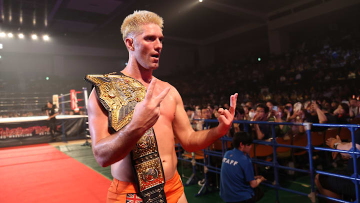 Zack Sabre Jr recaptured the IWGP World Heavyweight Championship at the Tanahashi Jam. Zack Sabre Jr recaptured the IWGP World Heavyweight Championship at the Tanahashi Jam.
