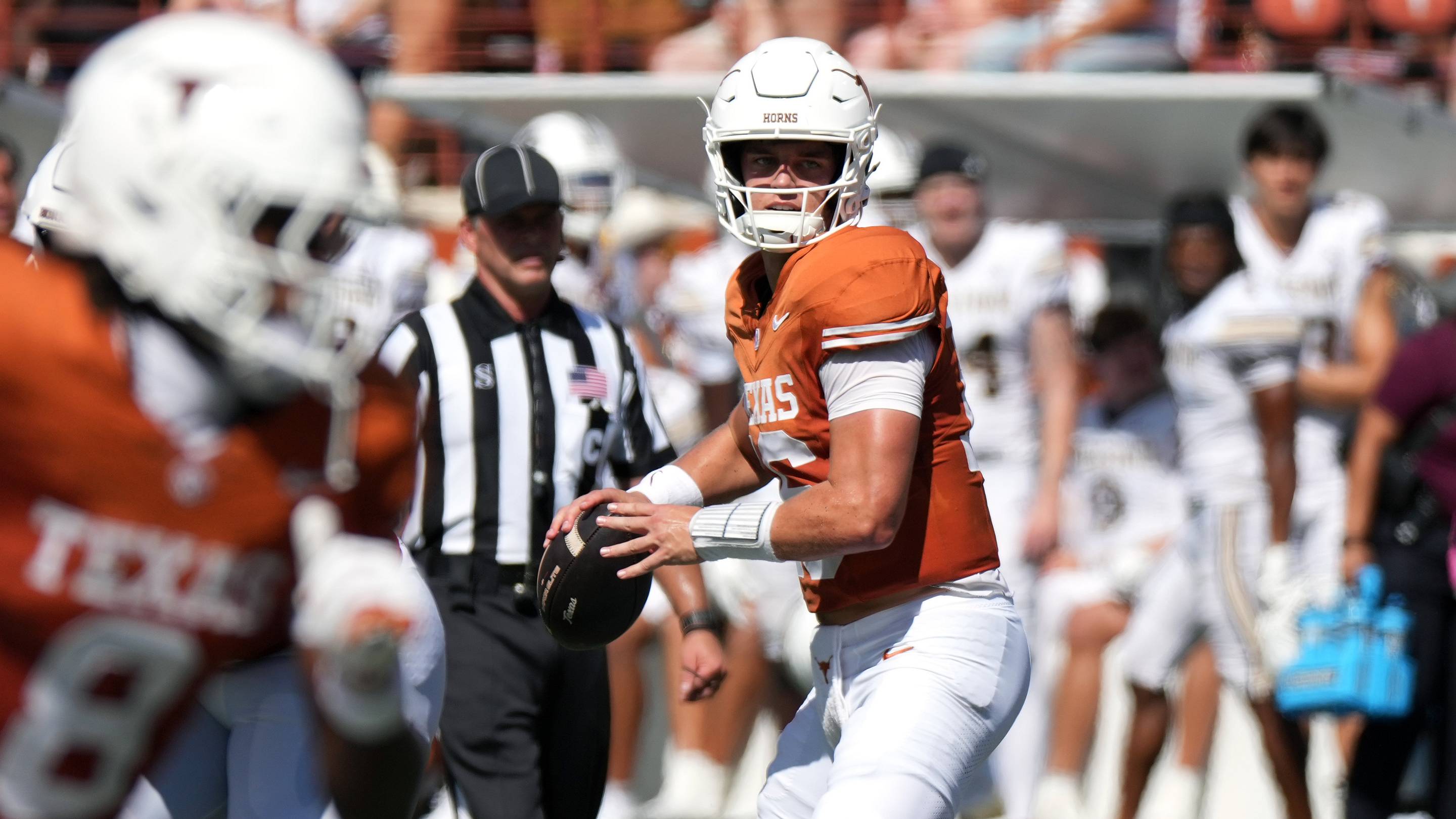 Arch Manning Leads Texas Longhorns to Big Win Over Texas State in Season Opener