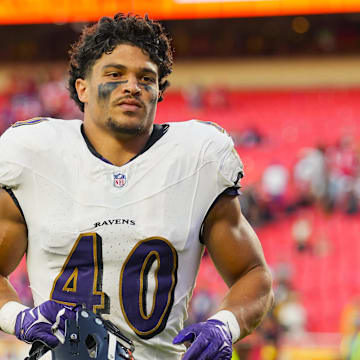 Baltimore Ravens linebacker Teddye Buchanan