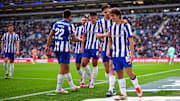 L'équipe du FC Porto dans ses couleurs traditionnelles