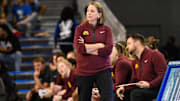 Minnesota coach Dawn Plitzuweit on the sidelines during the fourth quarter against UCLA at Pauley Pavilion presented by Wescom in Los Angeles on Feb. 2, 2025.