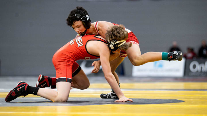 Thurston's Michael Salas Sanchez and Mountain View's Aiden Nelmes are two of the top lightweight wrestlers in the state this season. Thurston's Michael Salas Sanchez and Mountain View's Aiden Nelmes are two of the top lightweight wrestlers in the state this season.