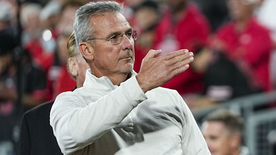 Urban Meyer took a shot at the NCAA over Michigan's sanctions for stealing signs.  | Adam Cairns/Columbus Dispatch / USA TODAY NETWORK via Imagn Images